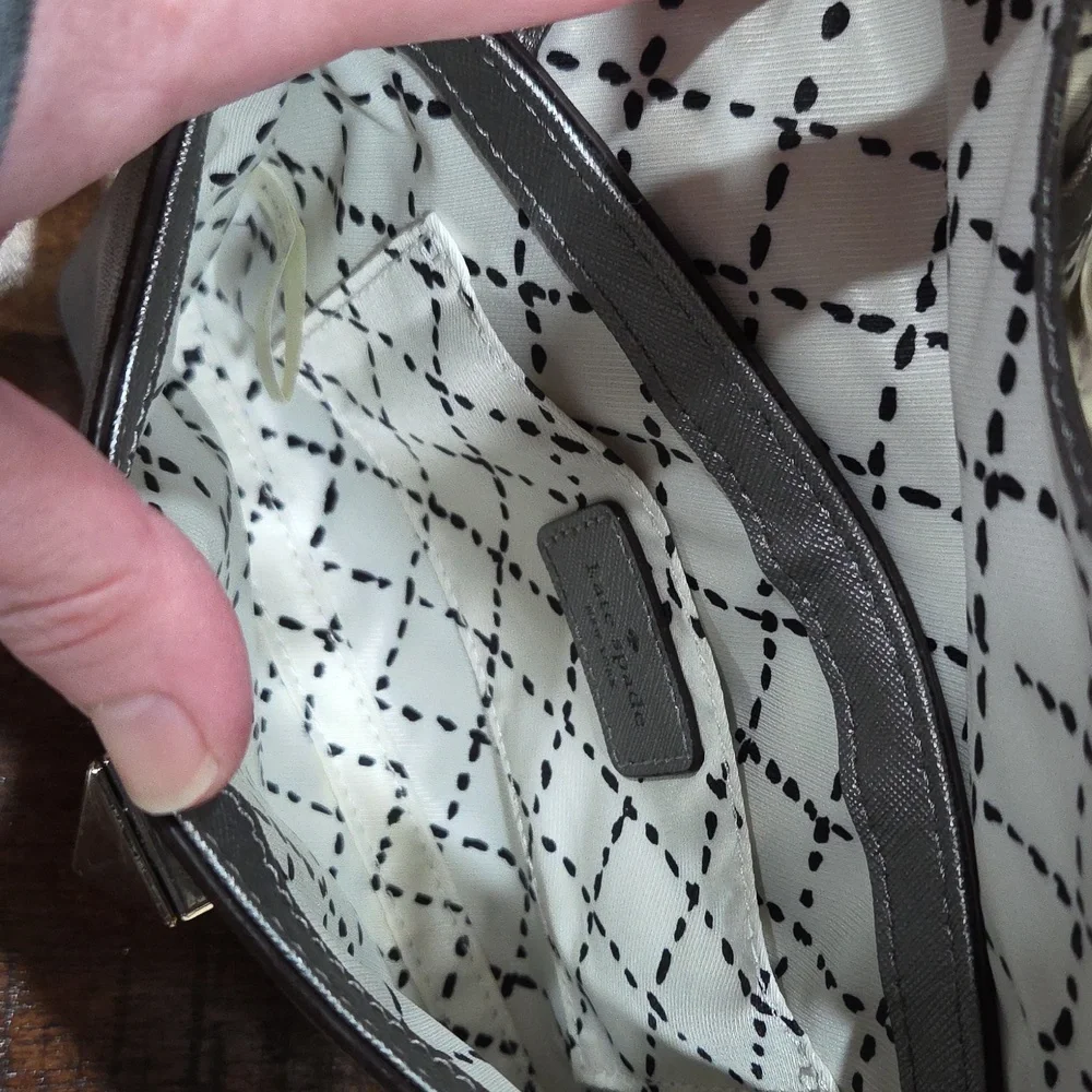 Kate Spade Elegant Silver Crossbody Bag